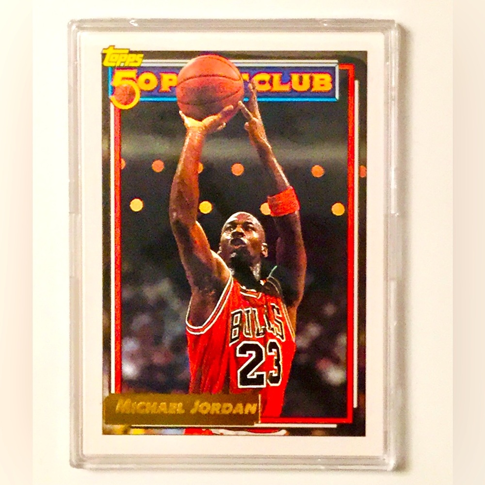 1992-93 Topps Michael Jordan 50 Point Club Card #205 Chicago Bulls NBA HOF